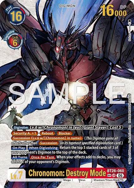 Chronomon: Destroy Mode (BT26-060)