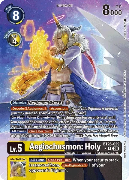 Aegiochusmon: Holy (BT26-029)