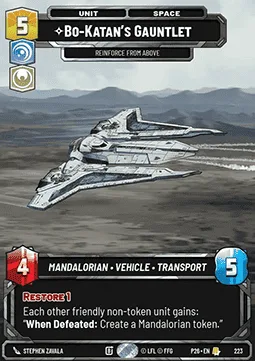 Bo-Katan's Gauntlet, Reinforce from Above