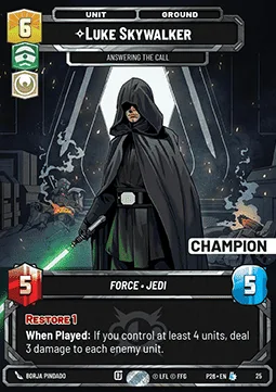 Luke Skywalker, Answering the Call