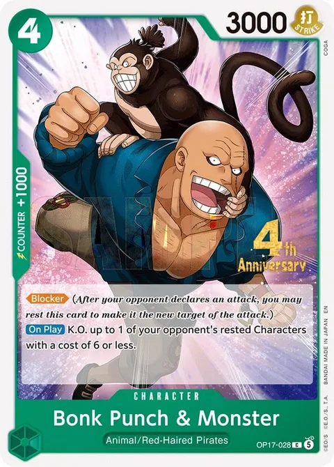 Bonk Punch & Monster (OP17-028)