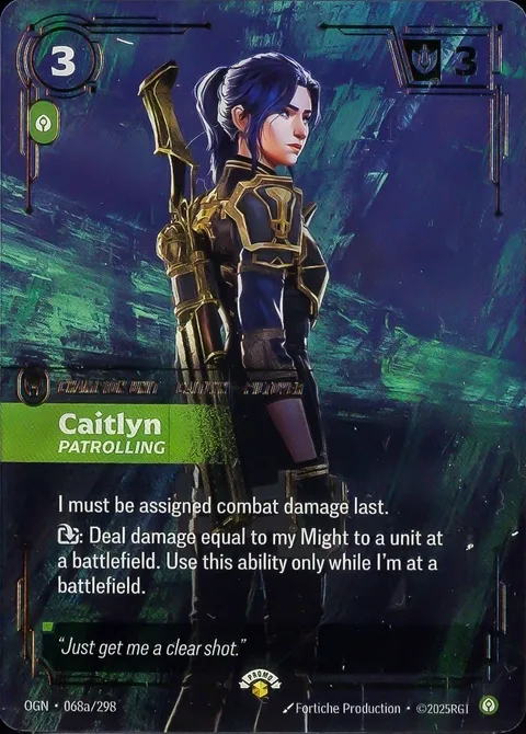 Caitlyn, Patrolling