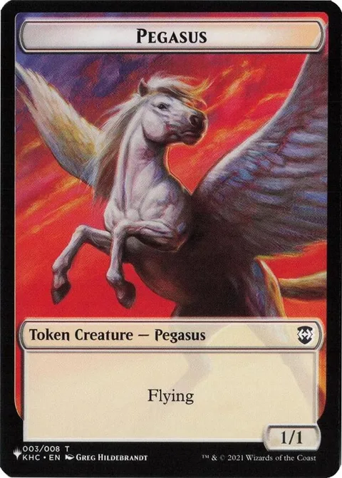 Phyrexian Minion Token (B */*) // Pegasus Token (W 1/1)
