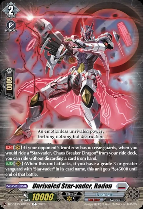 Unrivaled Star-vader, Radon [D-Format]