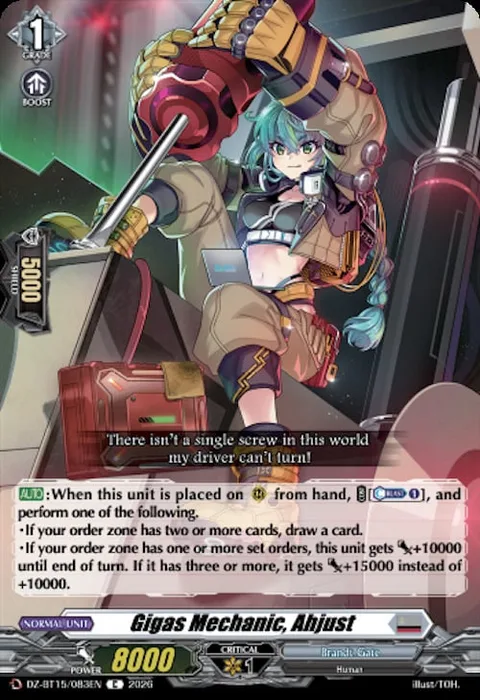 Gigas Mechanic, Ahjust [D-Format]