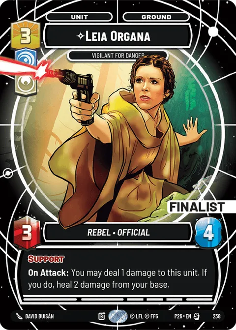 Leia Organa, Vigilant for Danger