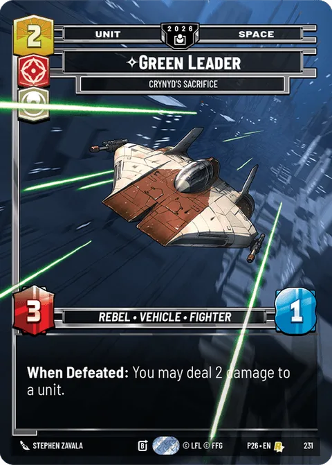 Green Leader, Crynyd's Sacrifice