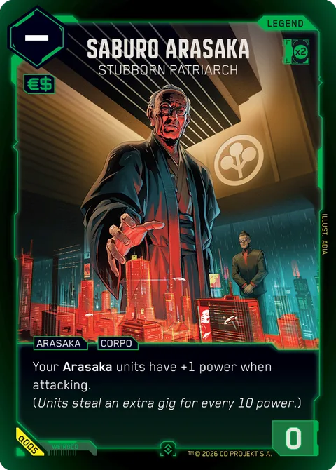 Saburo Arasaka - Stubborn Patriarch