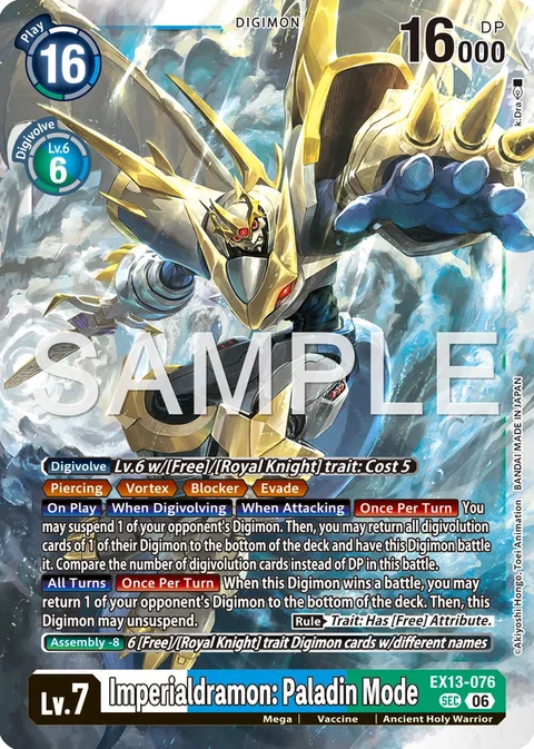 Imperialdramon: Paladin Mode (EX13-076)