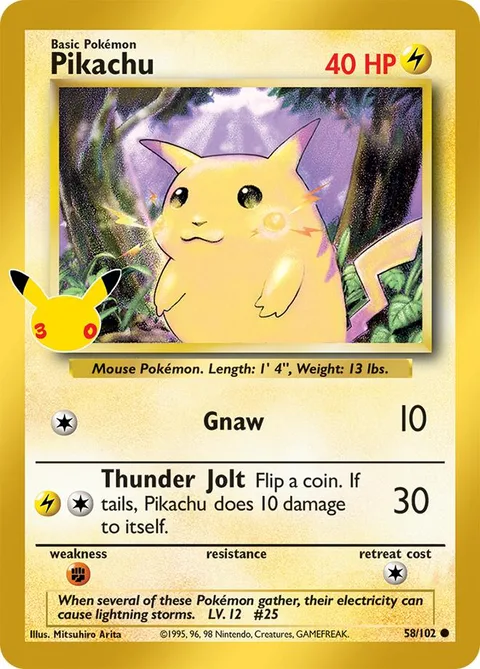 Pikachu [Gnaw | Thunder Jolt]