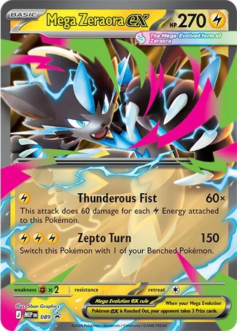 Mega Zeraora ex [Thunder Fist | Zepto Turn]