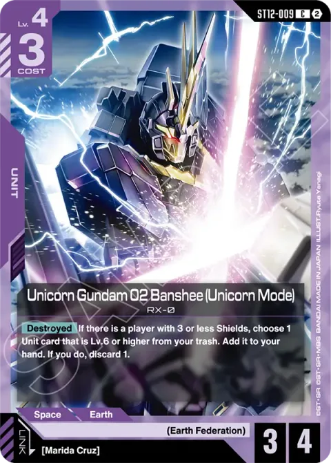 Unicorn Gundam 02 Banshee (Unicorn Mode) (ST12-009)