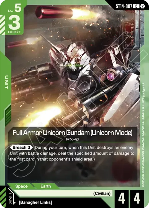 Full Armor Unicorn Gundam (Unicorn Mode) (ST14-007)