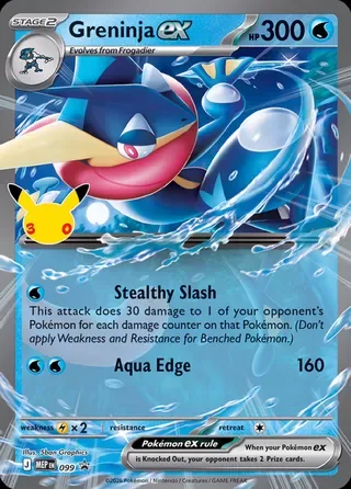 Greninja ex [Stealthy Slash | Aqua Edge]