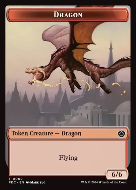 Dragon Token (R 6/6) // Treasure Token