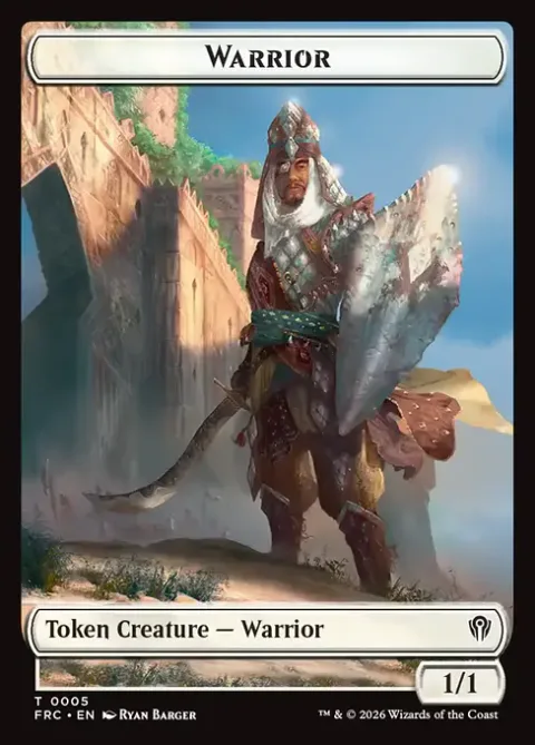 Warrior Token (W 1/1) // Shark Token (U */*)