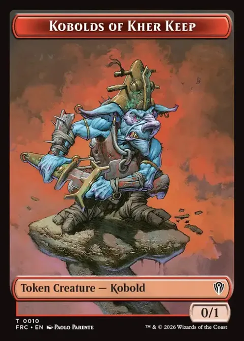 Kobolds of Kher Keep Token (R 0/1) // Phyrexian Mite Token (A 1/1)