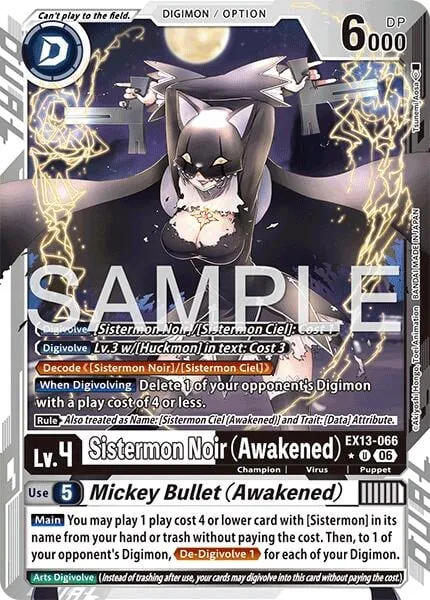 Sistermon Noir (Awakened) / Mickey Bullet (Awakened) (EX13-066)