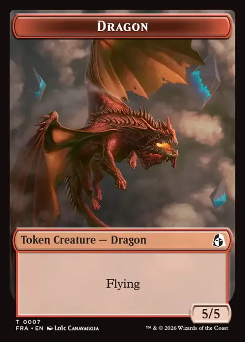 Dragon Token (R 5/5) // Treasure Token