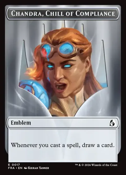 Chandra, Chill of Compliance Emblem // Chandra, Torch of Defiance Emblem