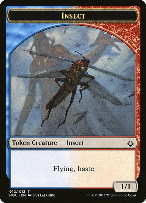 Insect Token (Blue and Red 1/1)