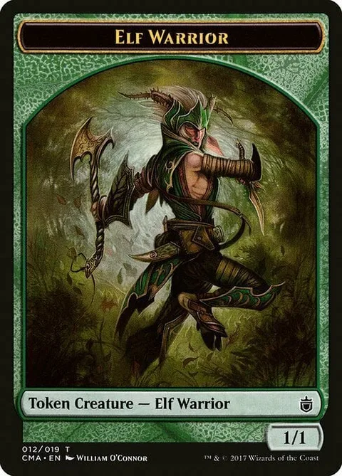 Elf Warrior Token (Green 1/1)