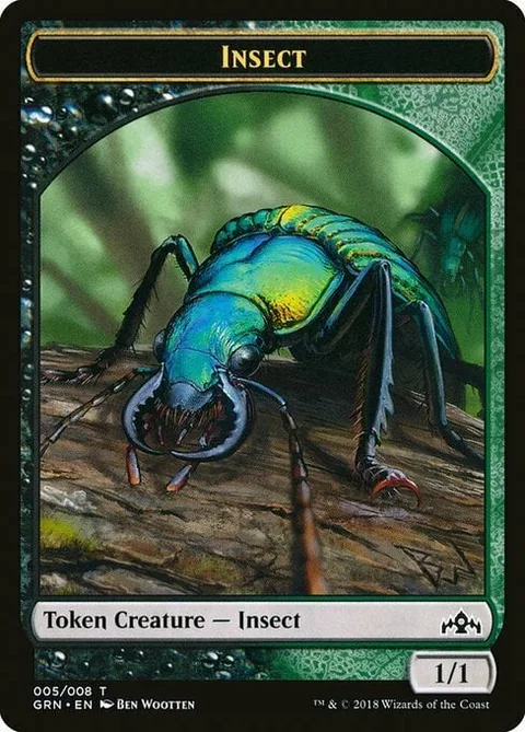 Insect Token (Black and Green 1/1)