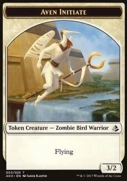 Aven Initiate Token / Snake Token (G 1/1 Deathtouch)
