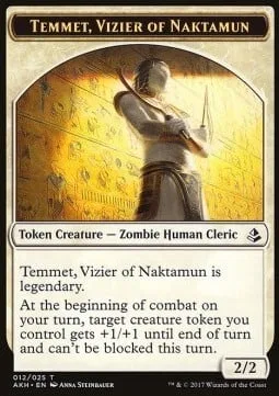 Temmet, Vizier of Naktamun Token / Zombie Token (B 2/2)