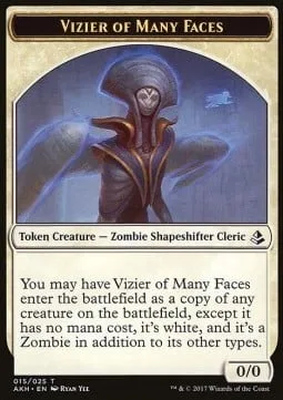 Vizier of Many Faces Token / Zombie Token (B 2/2)