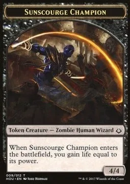 Sunscourge Champion Token / Zombie Token (B 2/2)