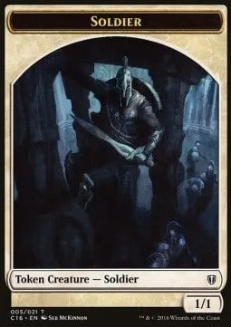 Soldier Token (W 1/1) / Squid Token (U 1/1)