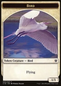 Bird Token (W 1/1) / Saproling Token (G 1/1)