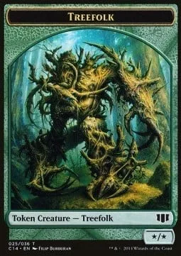 Treefolk Token (G */*) / Wolf Token (G 2/2)