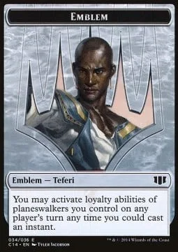 Teferi, Temporal Archmage Emblem / Zombie Token (U */*)