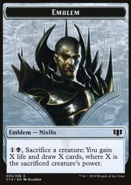 Ob Nixilis of the Black Oath Emblem / Zombie Token (B 2/2)