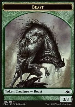 Beast Token (G 3/3) // Saproling Token (G 1/1)