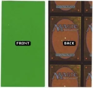 Green Long Strip Filler Card