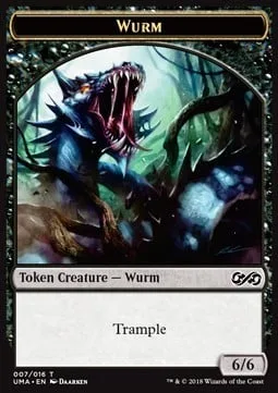 Wurm Token (Black 6/6 Trample)