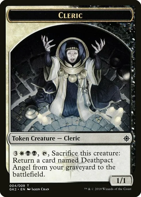 Cleric Token (White and Black 1/1)