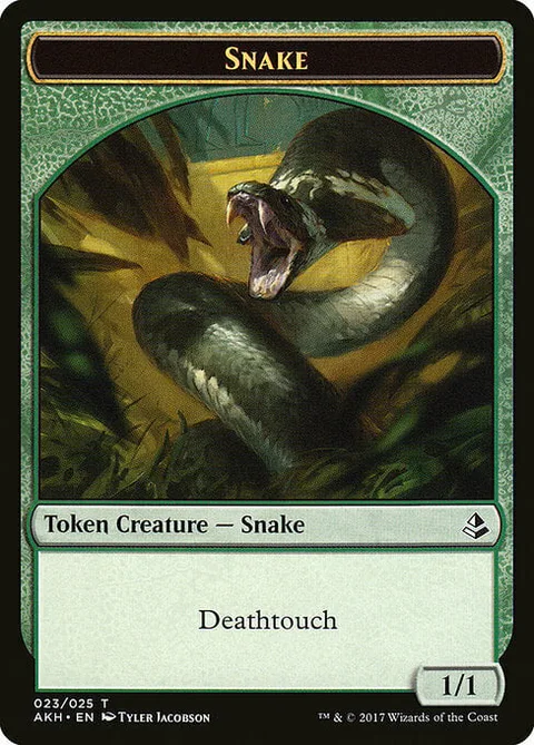 Snake Token (Green 1/1 Deathtouch)