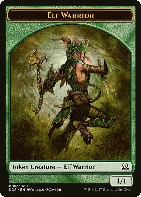 Elf Warrior Token (Green 1/1)