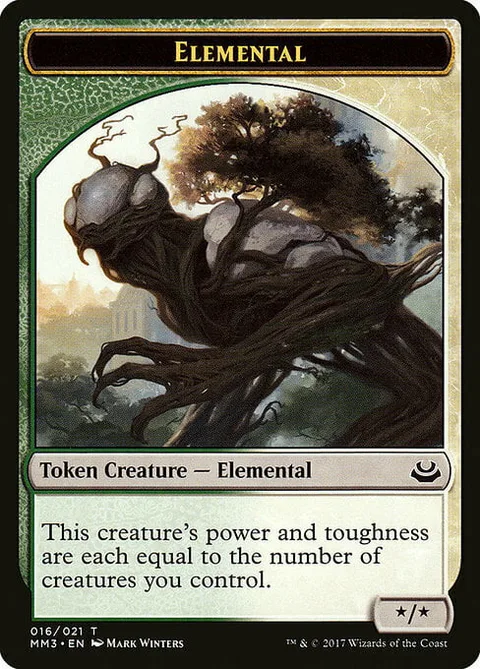 Elemental Token (Green and White */*)