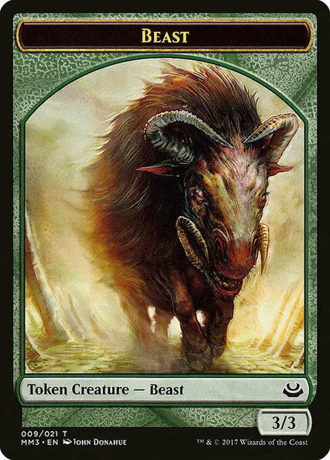 Beast Token (Green 3/3)