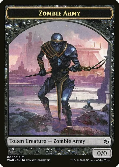 Zombie Army Token (Black 0/0)