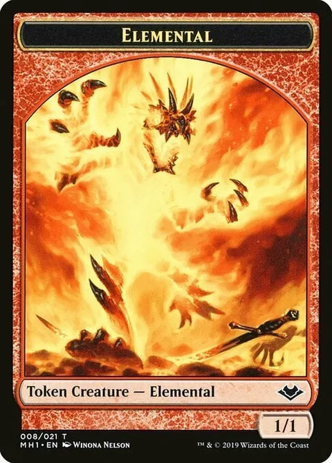 Elemental Token (Red 1/1)