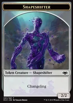 Shapeshifter Token (C 2/2) // Construct Token (A 0/0)