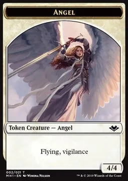 Angel Token (W 4/4 Vigilance) // Zombie Token (B 2/2)