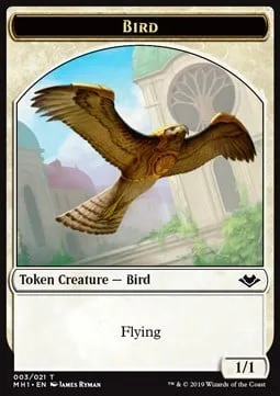 Bird Token (W 1/1) // Bear Token (G 2/2)