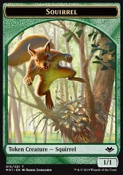 Squirrel Token (G 1/1) // Goblin Token (R 1/1)